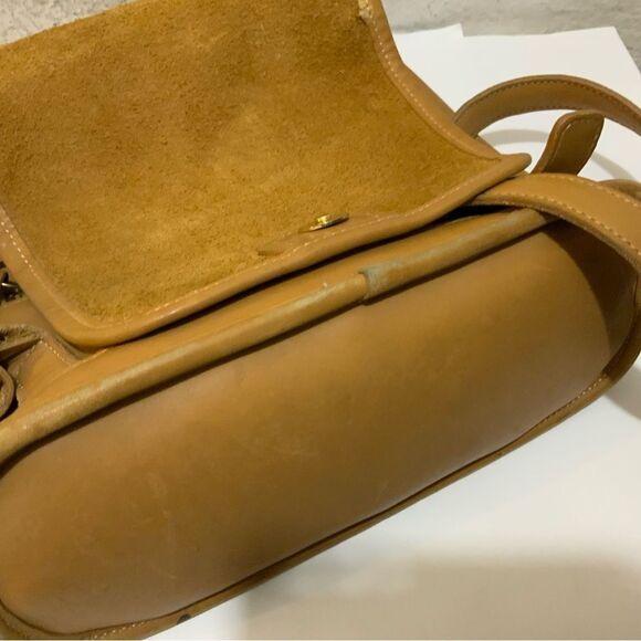 Coach 9315 Rare Vintage Natural Tan Saddle Leather Backpack